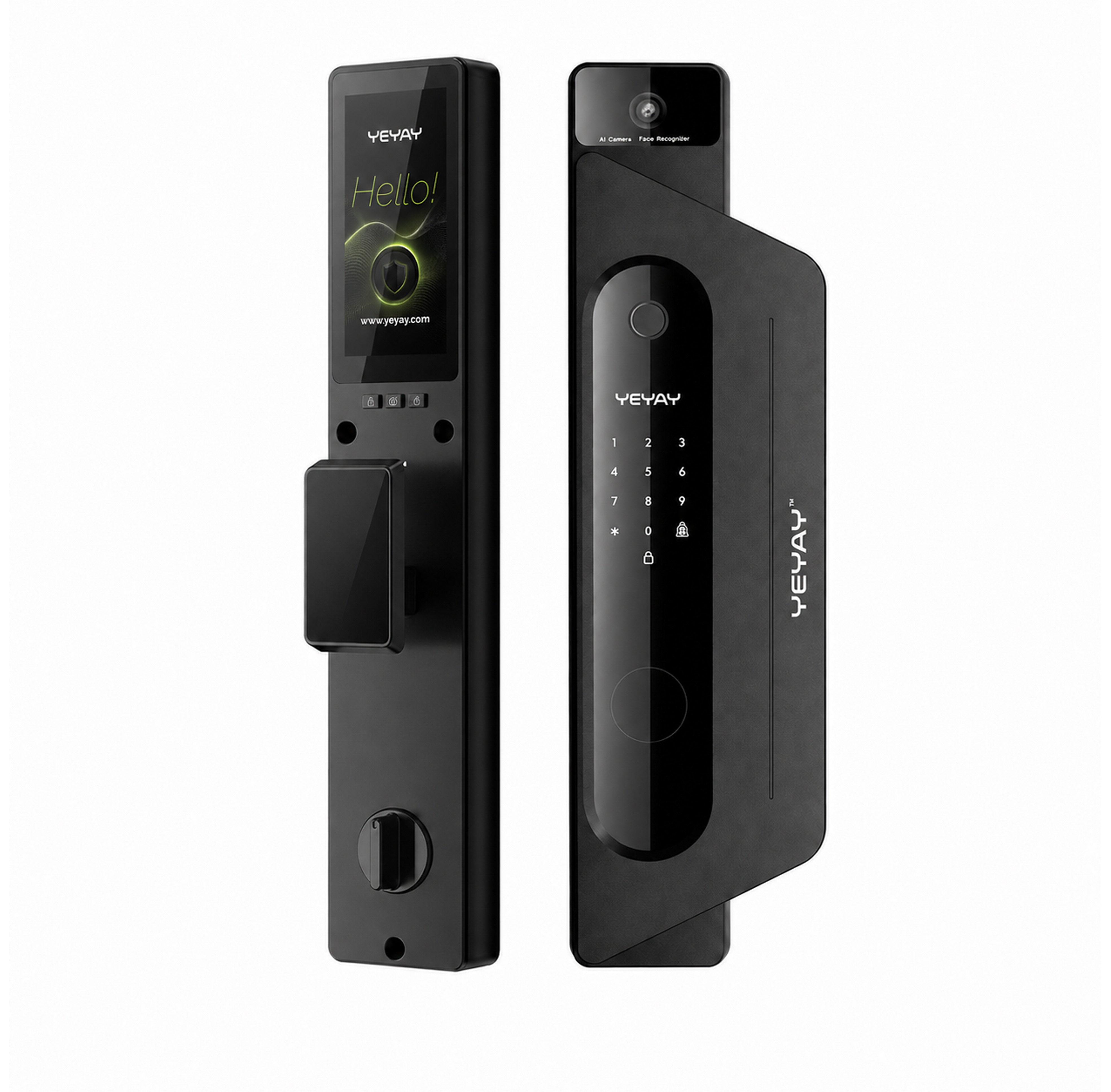 YEYAY ORIX Smart Door Lock, Palm Vein, Face Recognition, Fingerprint, Tuya WiFi, Two-Way Video Call & RFID Card Unlock